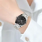 Curren 8439 Watch For Women – Sliver Black - Image 2