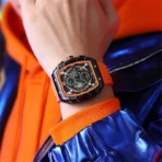 Curren 8442 Watch for Men – Orange - Image 2