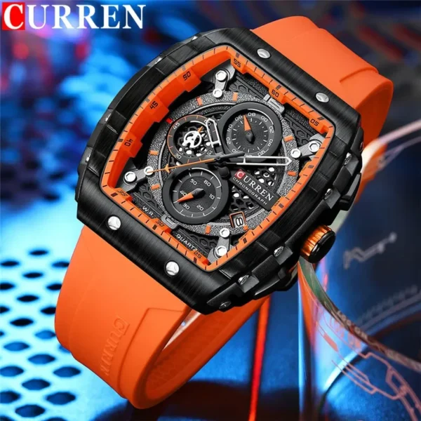 Curren 8442 Watch for Men – Orange
