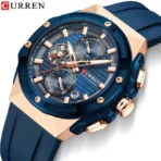 Curren 8462 Watch  For Men – Blue - Image 2