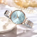 Curren 9068 Watch For Women – Rose Blue - Image 2