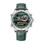 Naviforce 9208 Watch For Men – Silver Green