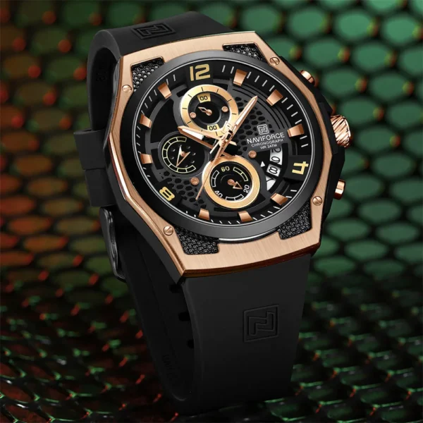 Naviforce 8051 Watch For Man – Black Rose