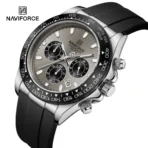 Naviforce 8054 Original Watch For Men – Black Gray - Image 2