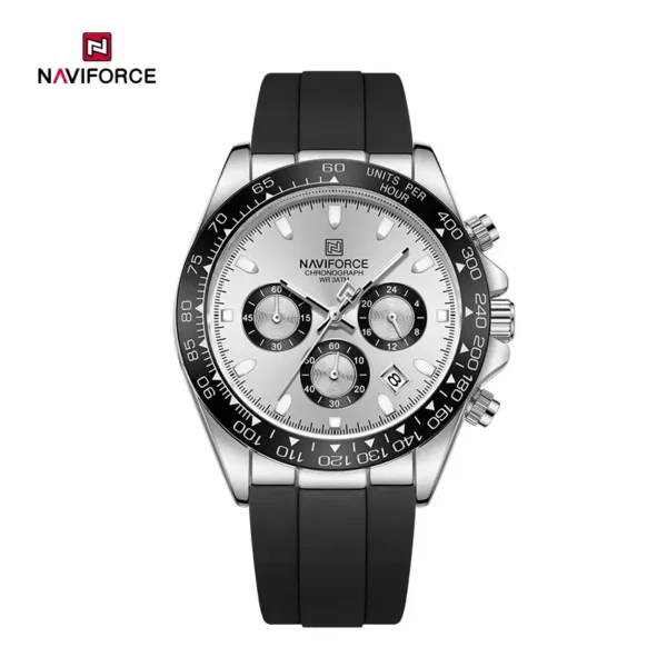 Naviforce 8054 Original Watch For Men – Black White