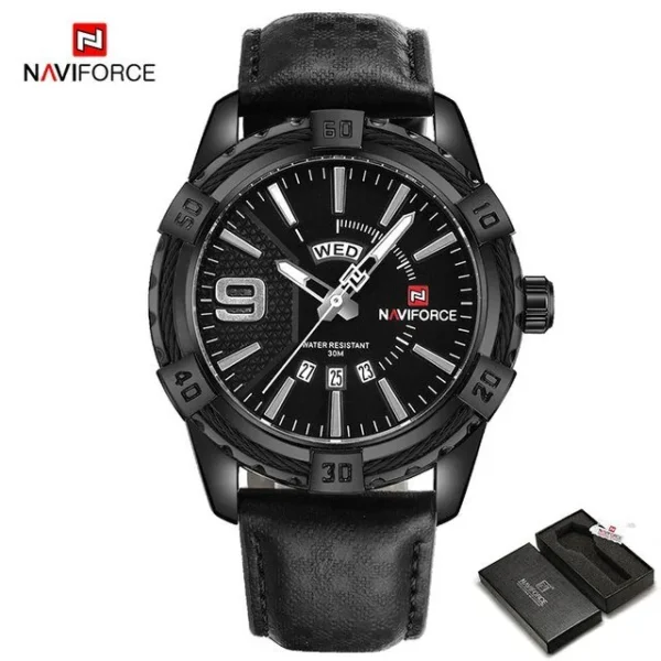 Naviforce 9117 Original Watch For Man – Black