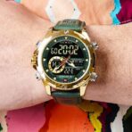 Naviforce 9208 Watch For Men – Golden Green - Image 2