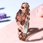 OLEVS 7007  Watch For Women – Coffee Color
