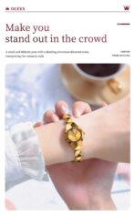 OLEVS 7007 Watch For Women – Full Golden (Chain& Dial) - Image 2