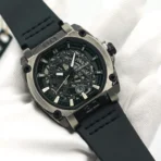 Orginal TUBULAR Black Leather Belt Watch For Men - Image 2