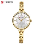Curren 9097 For Women – Gold White