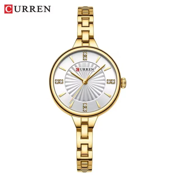 Curren 9097 For Women – Gold White