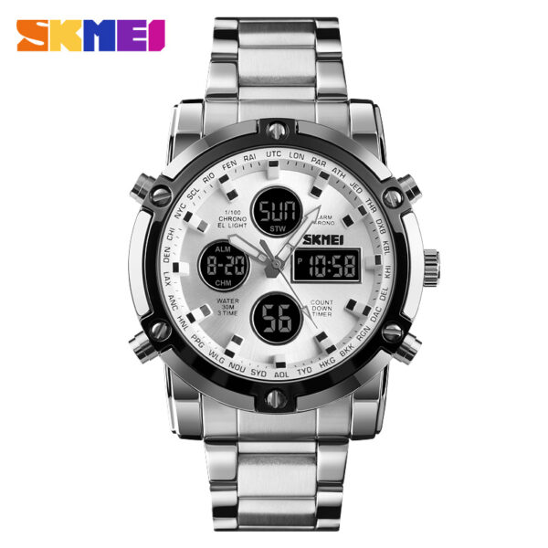 Skmei 1389 Watch For Men – Silver White