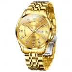 Olevs 3620 Watch For Men –Full Golden (Chain&Dial) - Image 2