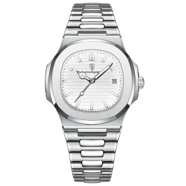 Orginal Poedagar 613 Watch For Mens-Silver and White