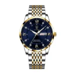 Poedagar 836 Watch – Gold Blue For Men - Image 2