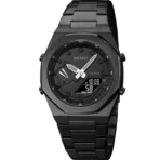 SKEIME 1816 Dual Time Show Watch For Men - Full Black