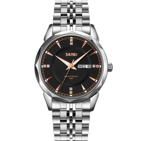 Skmei 9268 Watch For Mens-Full Silver and Black
