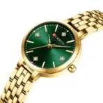 Curren 9106 Silver Green WatchFor Women - Image 2
