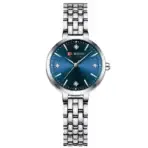Curren 9106 Silver Blue Watch For Women