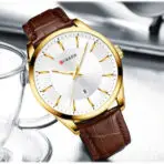 Curren 8365 Gold White Watch For Men - Image 3
