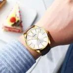 Curren 8365 Gold White Watch For Men - Image 4