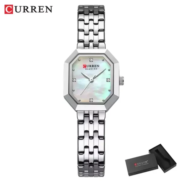 Curren 9108 Ladies Watch - Silver White