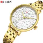 Curren 9046 Gold Watch For Women - Image 4