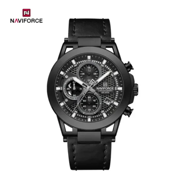 Naviforce 8073 Watch For Men - Black