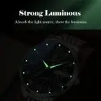 Poedagar 836 Watch –Circle Gold Black For Men - Image 2