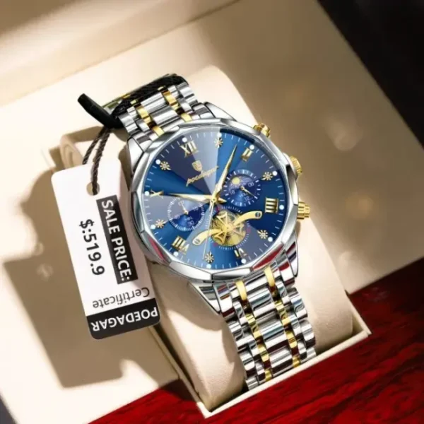 ​POEDAGAR 938 Quartz Chronograph Men’s Watch