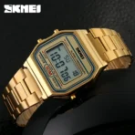 SKMEI 1123 Watch for men-Golden - Image 2