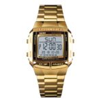 SKMEI 1381 Watch  For Men-Golden