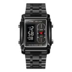 SKMEI 1868 Multiple Time Digital Watch For Watch For Men-Black
