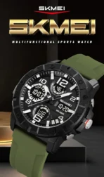 SKMEI 2487 Watch For Men-Green - Image 3