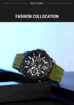 SKMEI 2487 Watch For Men-Green - Image 2