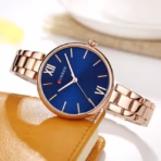 CURREN 9017 Orginal Watch For Women-Rose Blue - Image 2