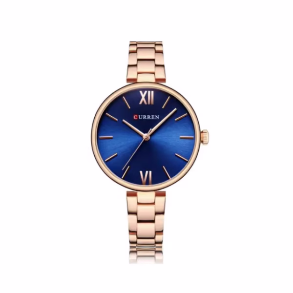 CURREN 9017 Orginal Watch For Women-Rose Blue