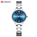 CURREN 9105 Orginal Watch For Women-Silver Blue