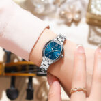 Curren 9112 Orginal Watch For Woman-Silver Blue - Image 2