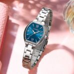 Curren 9112 Orginal Watch For Woman-Silver Blue - Image 3