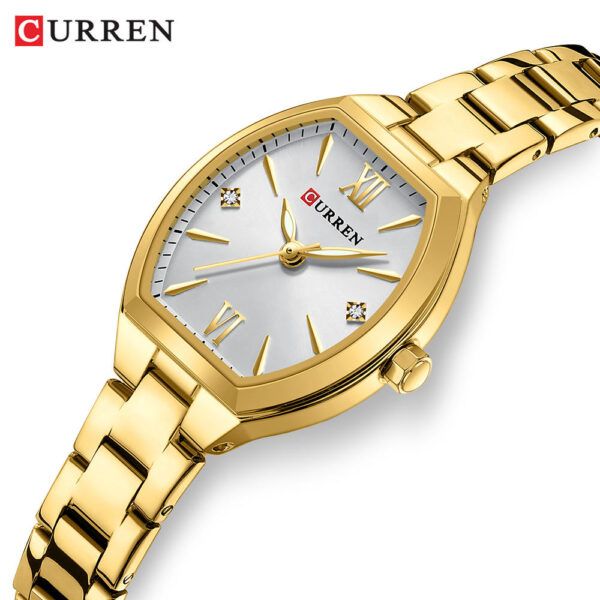 Curren 9112 Orginal Watch For Woman-Golden White