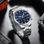 Curren 8445 Orginal Watch For Men-Silver Blue