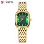 Curren 9093 Women Watch - Golden Green - Image 2