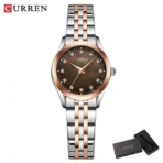 Curren 9111 Orginal Woman Watch - Silver Coffee - Image 3