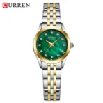 Curren 9111 Orginal Woman Watch - Silver Green - Image 3