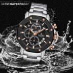 Naviforce 8065 Watch For Men- Silver Golden - Image 4