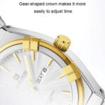 Naviforce NF9218 – Gold White Men’s Stainless Steel Quartz Watch - Image 4