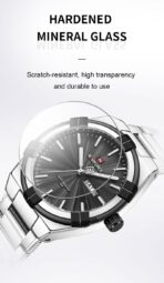 Naviforce nf 9218- Silver Black Watch Price In Bangladesh - Image 4