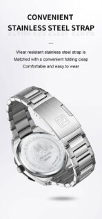 Naviforce nf 9218- Silver Black Watch Price In Bangladesh - Image 5